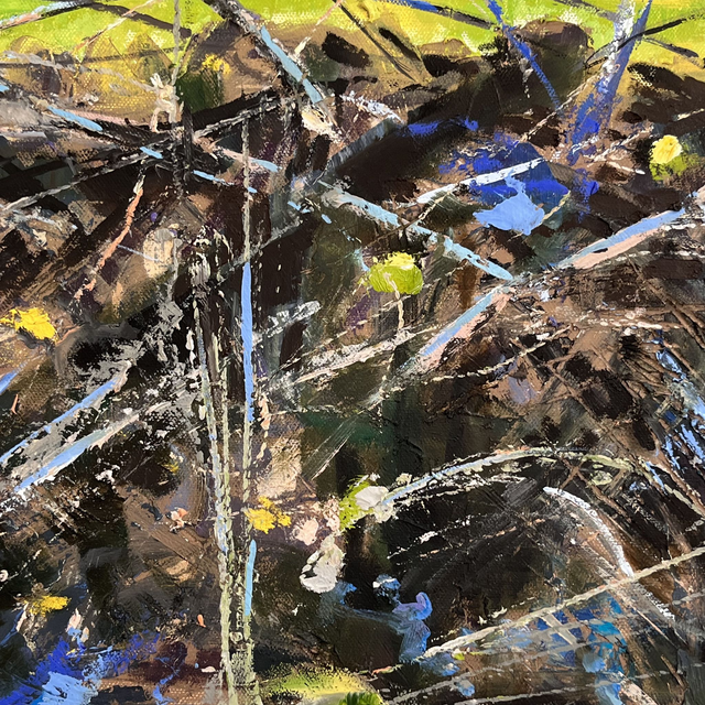 Grey Lines with Wagtail (2023) Sarah Macdonald