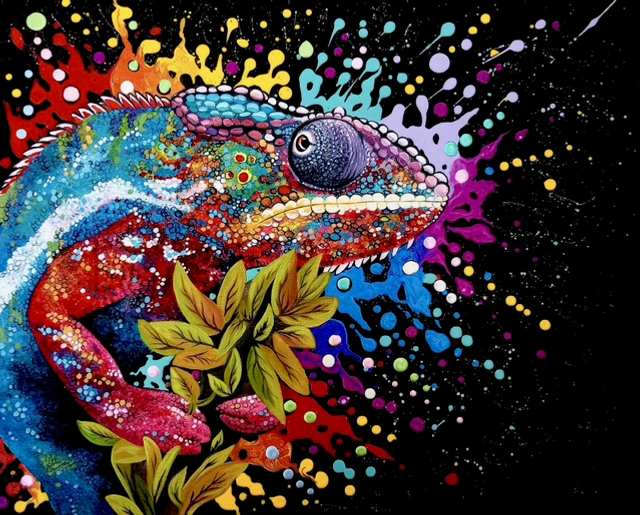 ‘Technicolour Dreamcoat’ Original Painting 