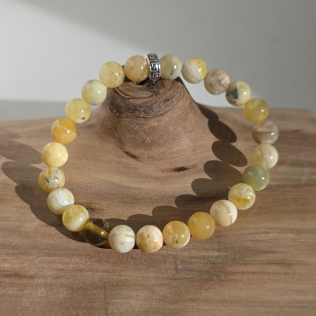 Bracelet opale jaune