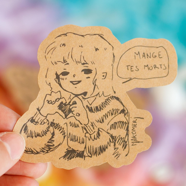 Makomeri × Vénus en Filet ❧ Sticker Mange tes morts 