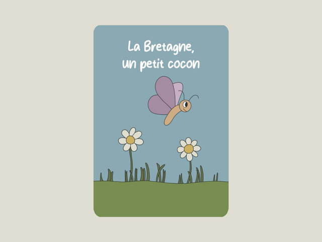 Carte postale &quot; La Bretagne, un petit cocon &quot;