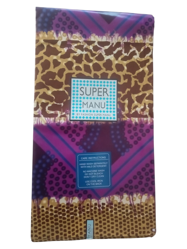 La Parole qui traverse la nuit – Bazin de prestige 6 Yards (≈ 5,48 m) – 100 % coton