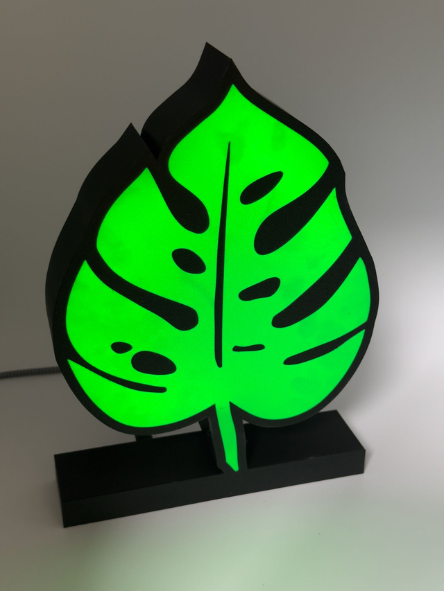 Monstera LED Lampe