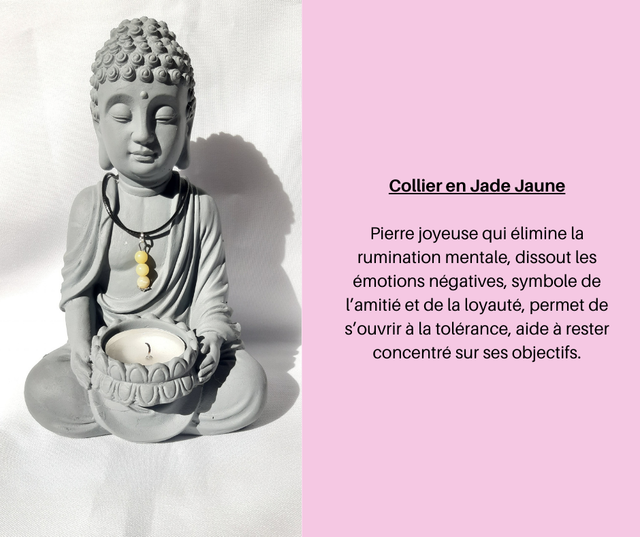 3- Collier en Jade Jaune