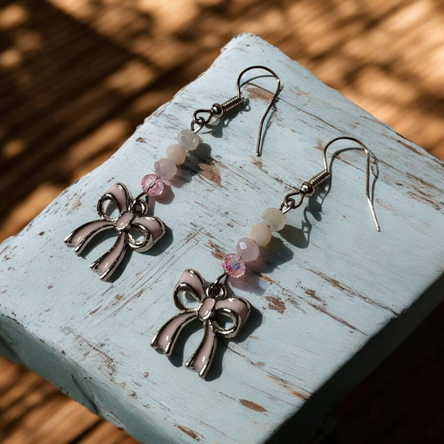 Boucles d&#039;oreilles rose