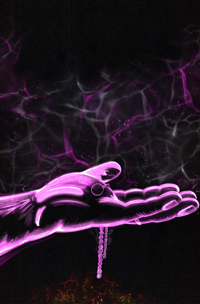 ISSUE 2, A4 PRINT, ALTERNATE VERSION, PURPLE HAND