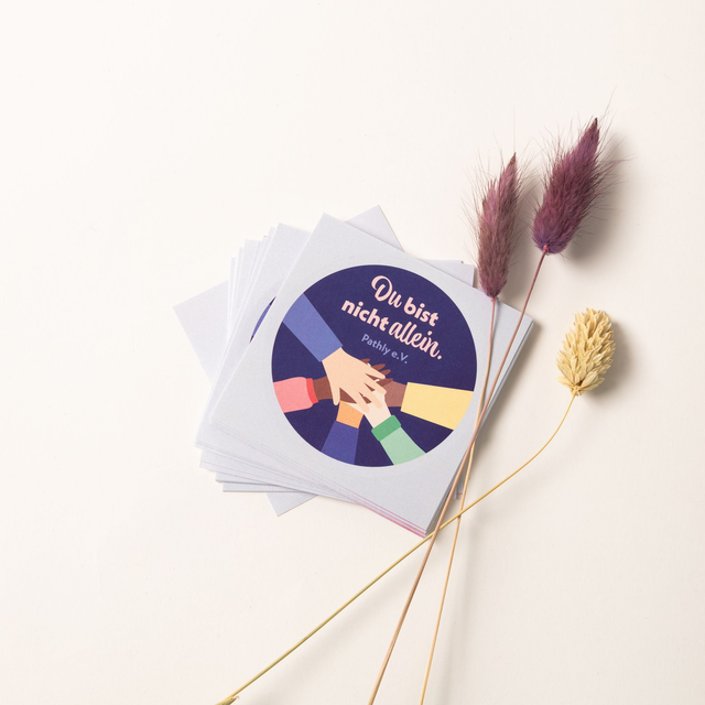Du bist nicht allein! – Sticker (3 Stück)