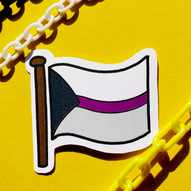 Demi Ace - Flag - Sticker - [SKR-DACE-F]