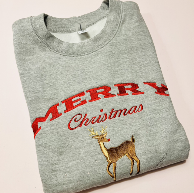 Sweatshirt - Rådyr i sne