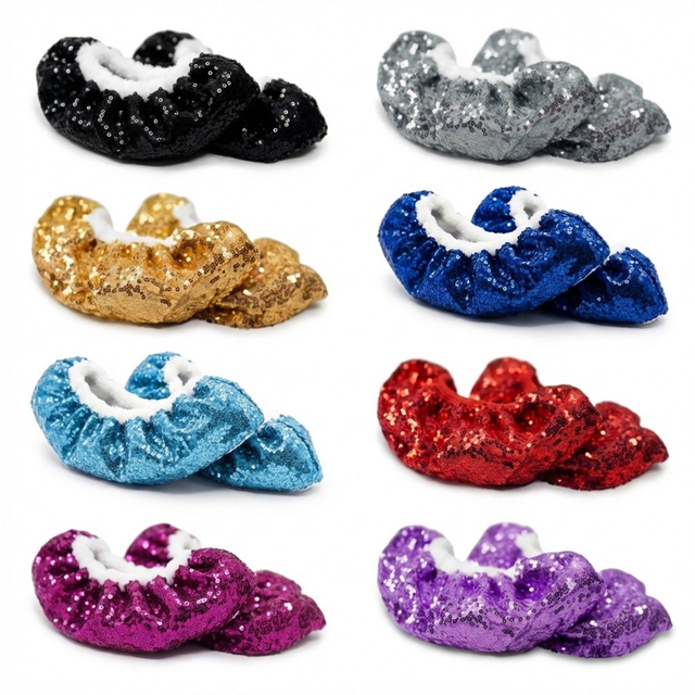 Glitter Skridskoöverdrag (Soakers) – Mjuka skydd mot rost för konståkning