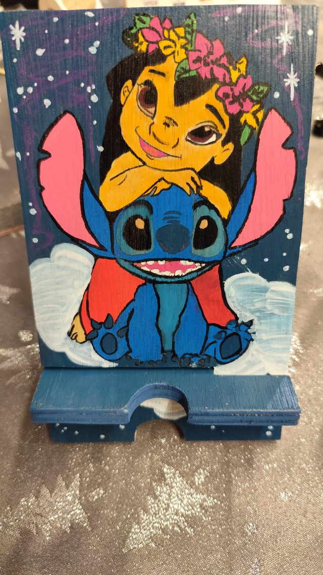 Support de charge téléphone Lilo et Stitch