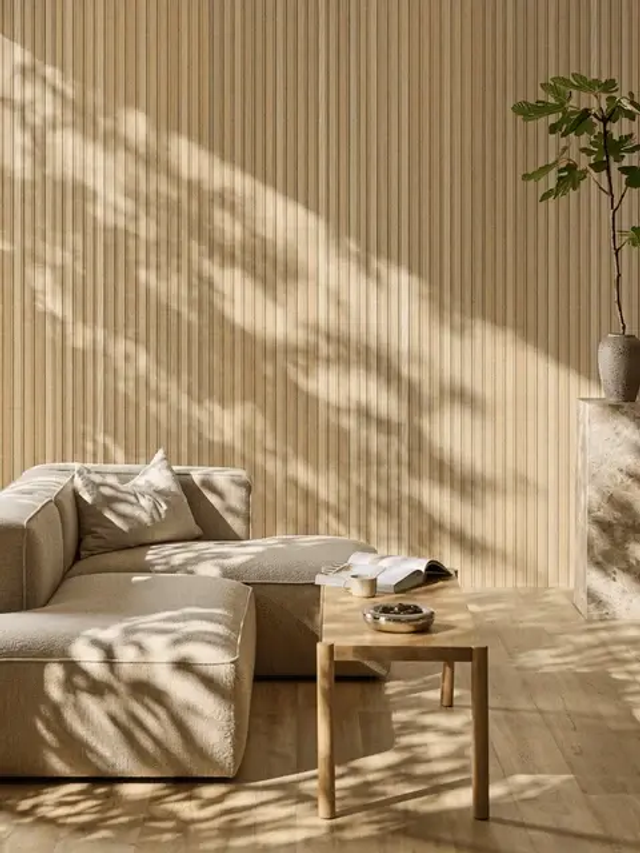 Woodupp Akupanel 300 Chêne classique, Feutre beige (Réf-1062)