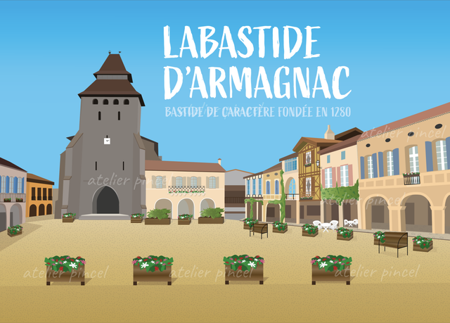 Affiche Labastide d'Armagnac