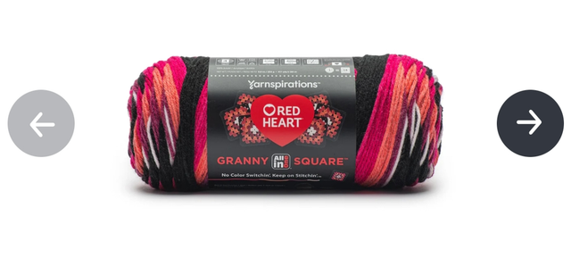 Red Heart Granny Square carnation code