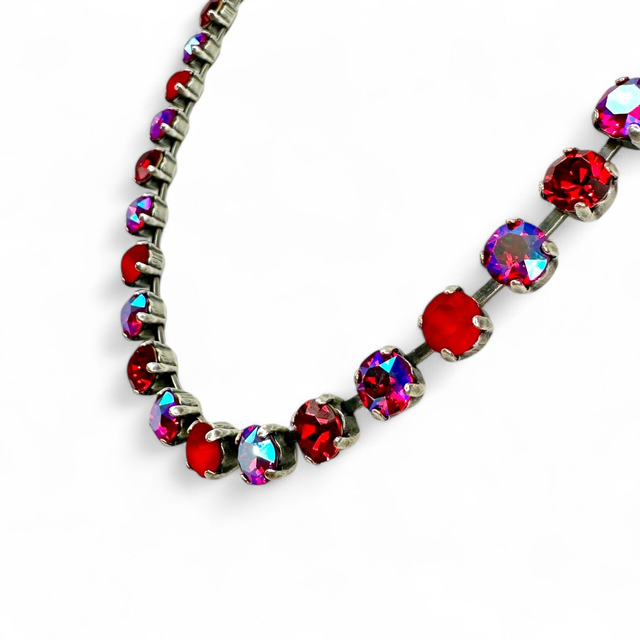 Collier DEVA KLASSIK SMALL Rot Shimmer Mix