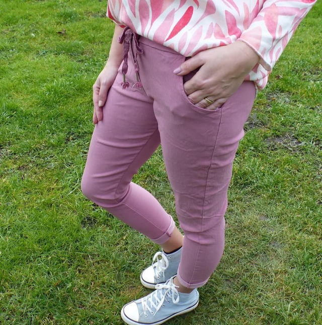 Pantalon rose poudré 