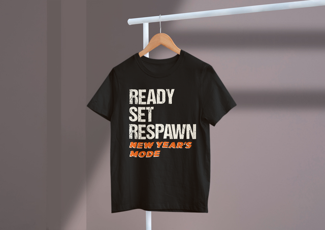 Ready Set Respawn New Year’s Mode, Gaming Fun, New Year. Ready Set Respawn Neujahrsmodus, Spielspaß, Neujahr