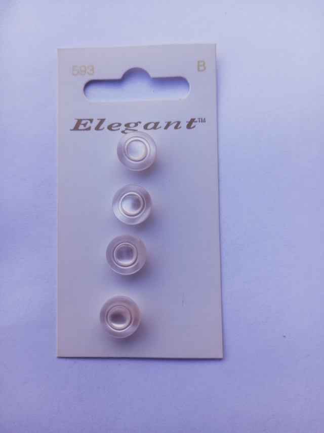 Knoop 593 (Elegant) Wit met roze gloed