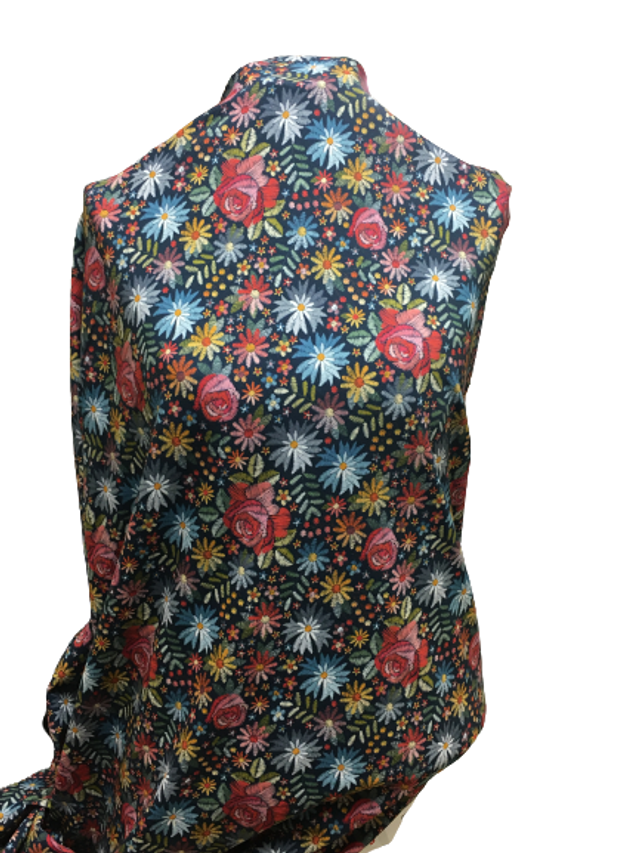 Embroidery Flowers Jersey