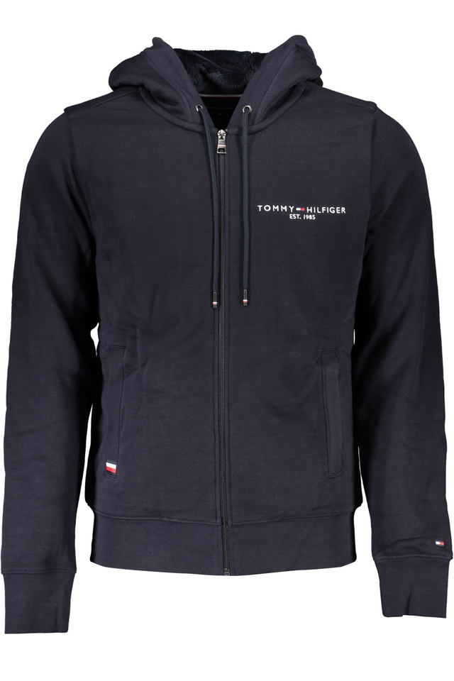 TOMMY HILFIGER FELPA CON ZIP UOMO BLU
