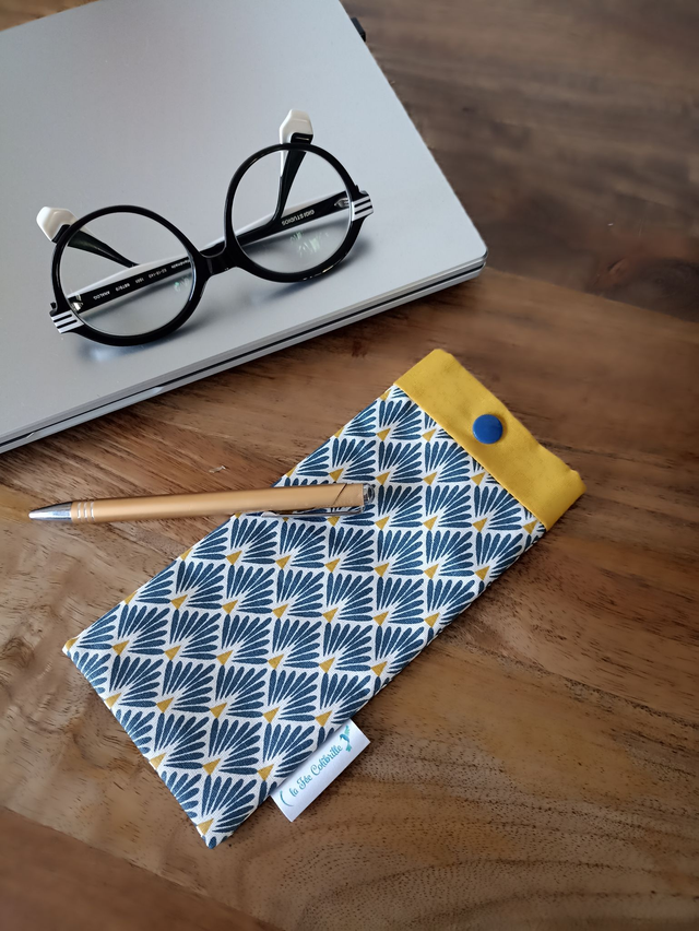 Etui à lunettes / crayons - Plam marine