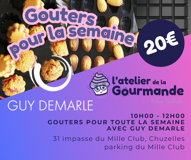 Atelier GOUTERS avec Guy Demarle, samedi 7 février, 10h/12h, Chuzelles