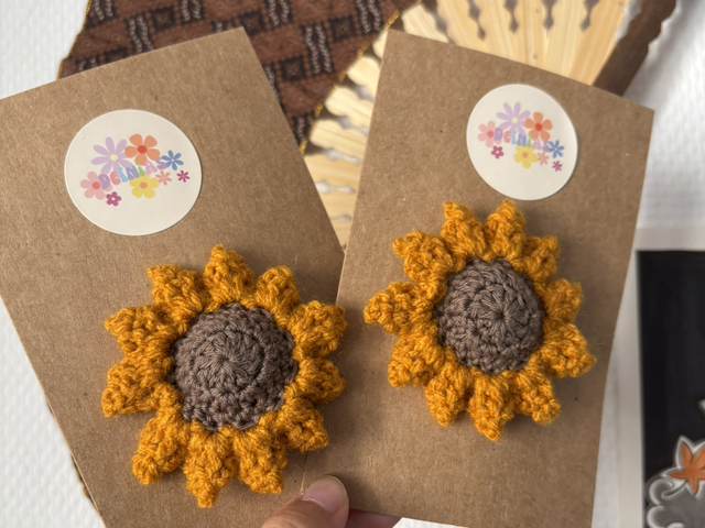 Barrette Fleur - Tournesol