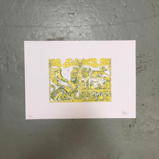 JOBER - Risographie - A3 - 50ex - Signé