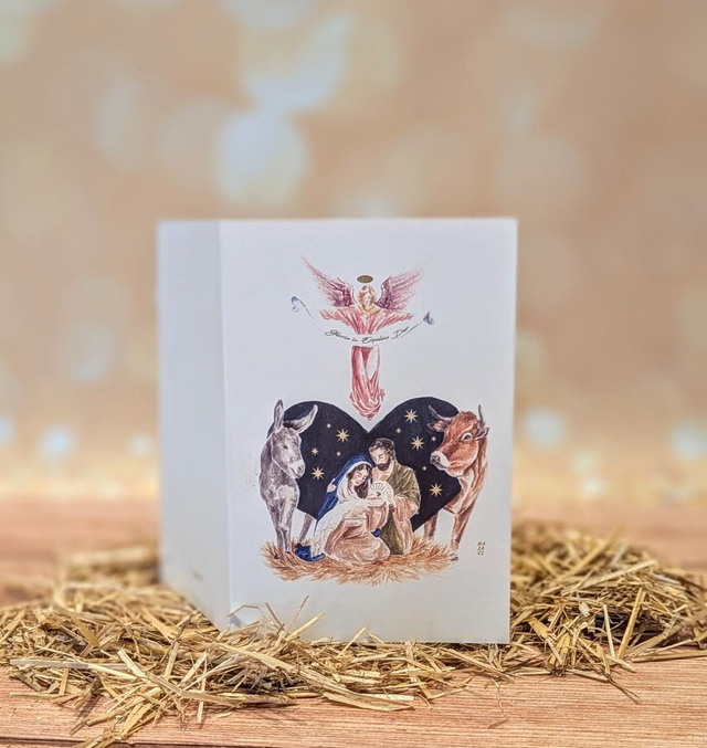 Carte double sainte famille