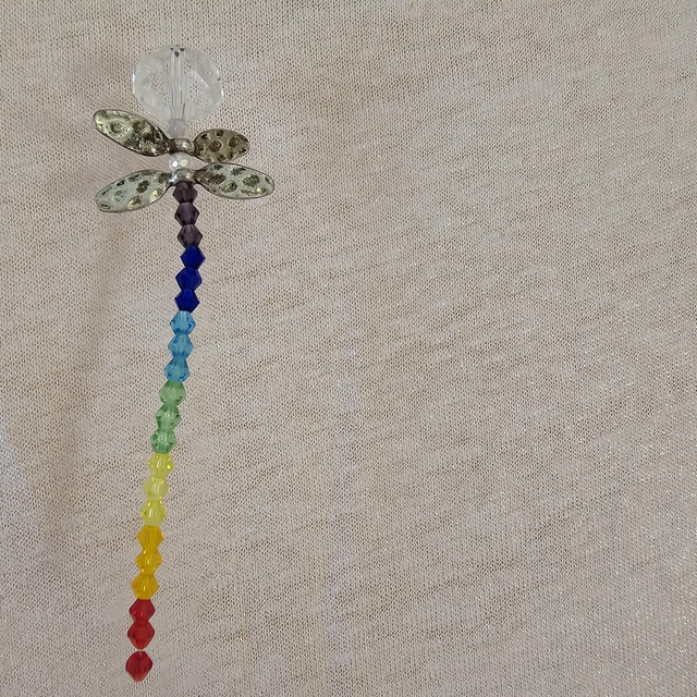 Attrape-soleil Libellule 7 Chakras – Création Vibratoire