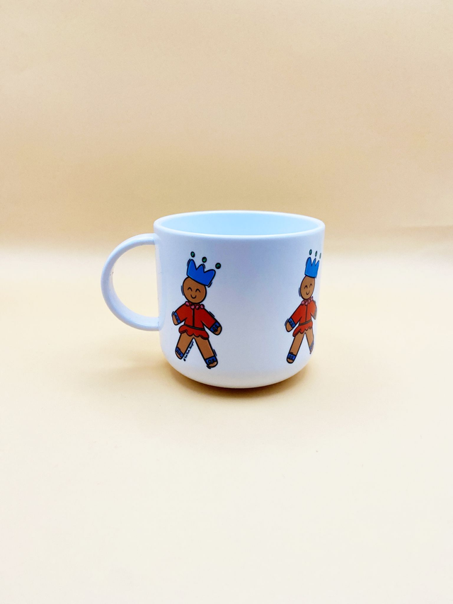 Gingerbread with crown mini mug - Children lightweight mini mug 