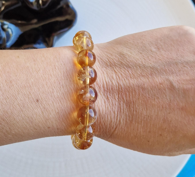 Bracelet CITRINE 10mm