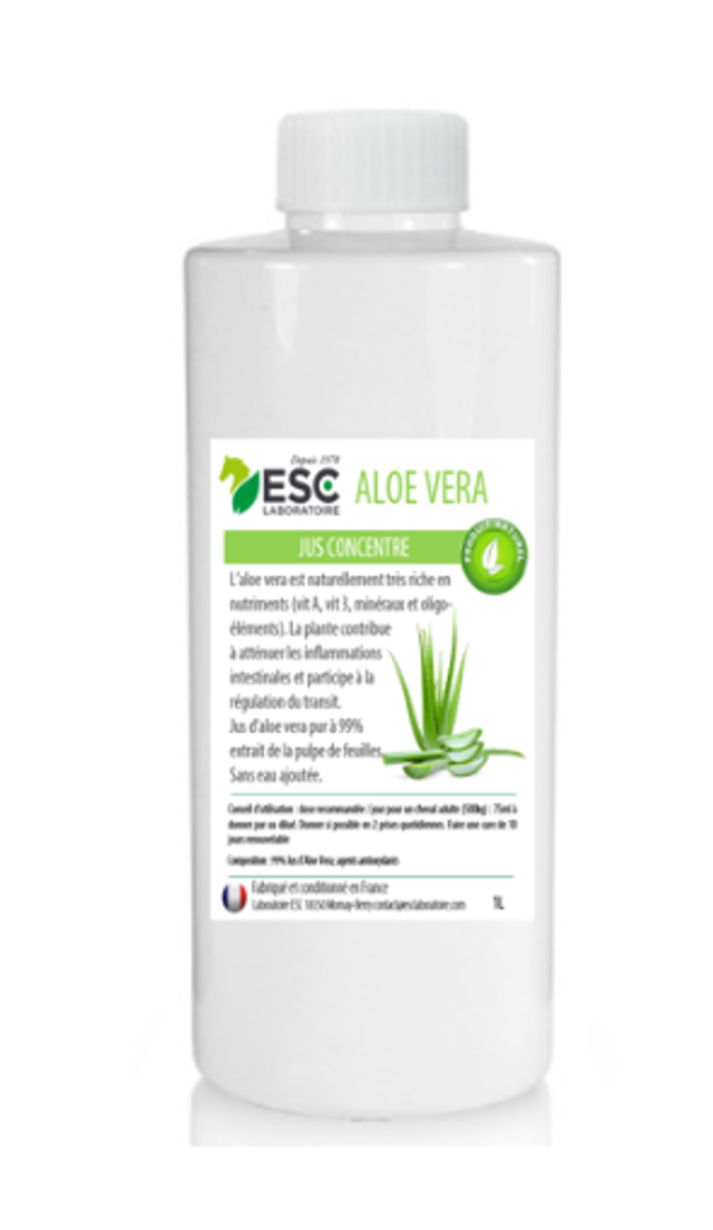 JUS D’ALOE VERA – Source de nombreux nutriments – Bien-être digestif cheval