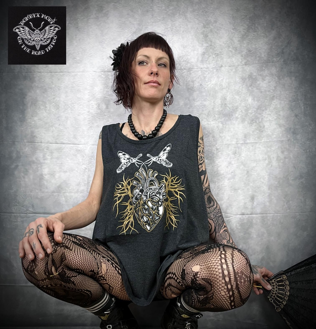 T-shirt Tank "Moro-Sphinx" Gris Asphalte