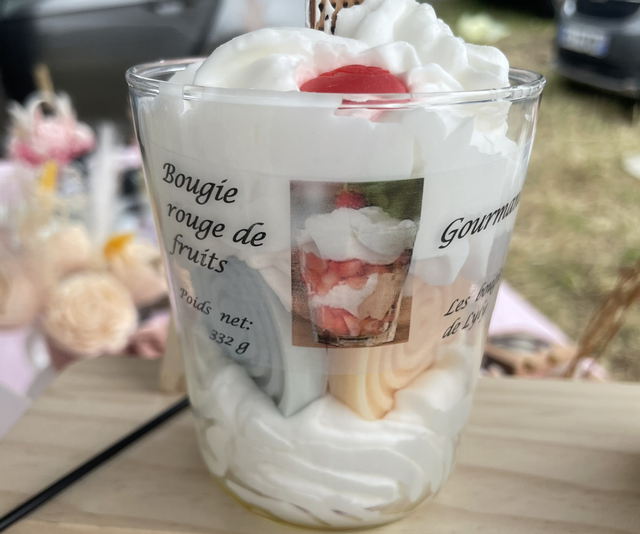 Bougie gourmande fruits rouges 