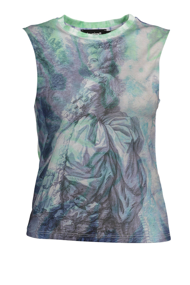 1527DESIGUAL CANOTTA DONNA AZZURRO