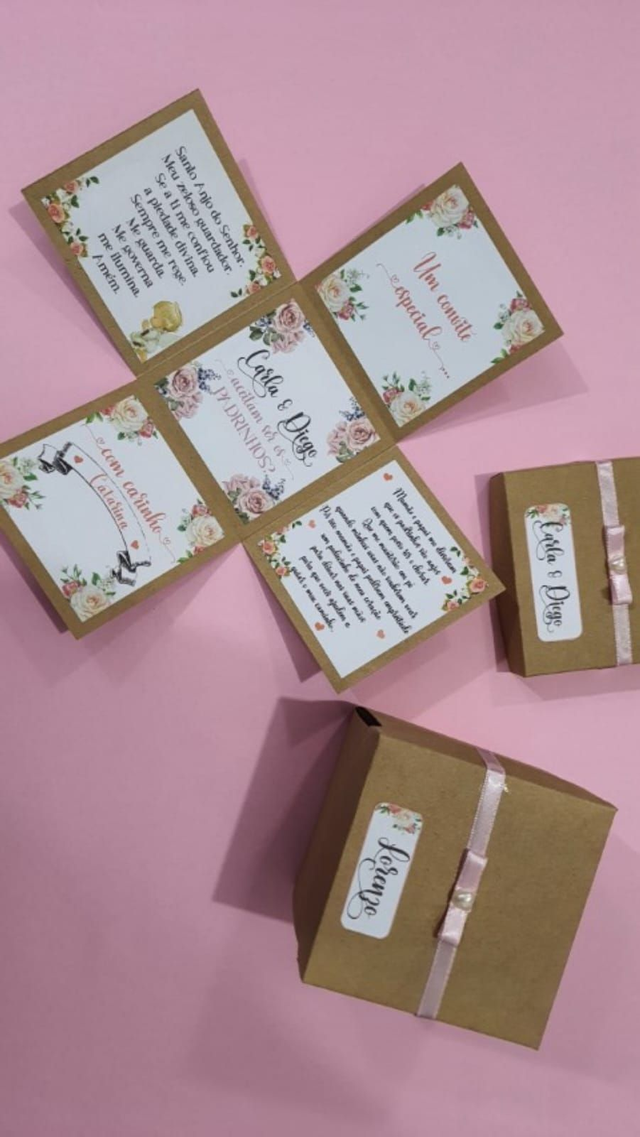 Caixa Convite Padrinhos