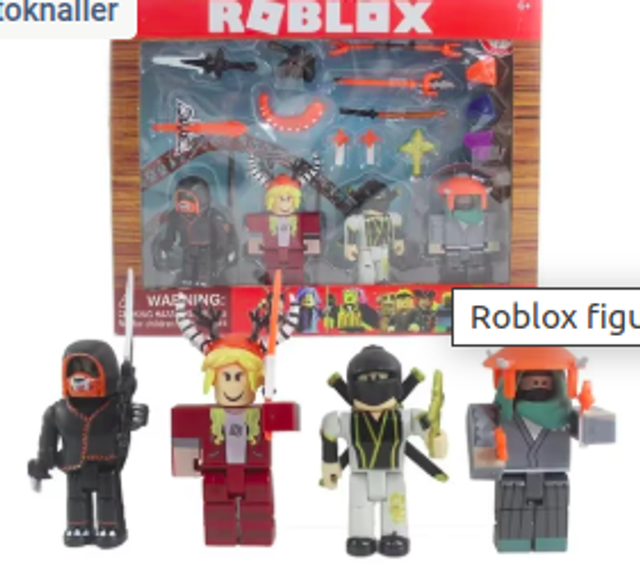 Roblox figuren set 4 stuks met accessoires (7cm)
