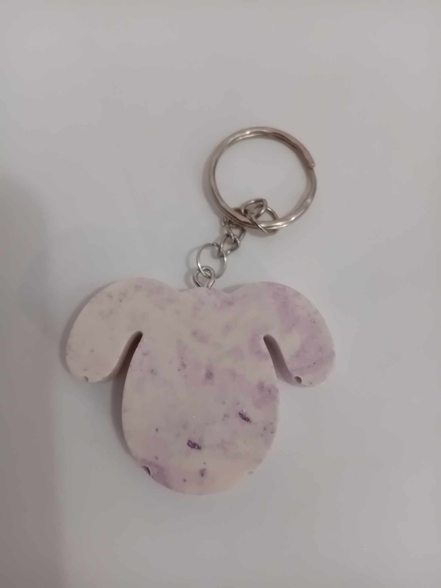 porte clef chien en jesmonite 