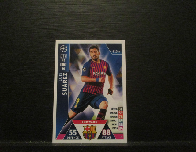 Luis Suarez - UEFA Champions League Match Attax 2018/19 Original Trading Card #16