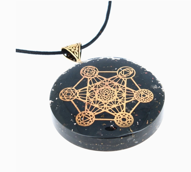 Orgonite en pendentif " Métatron " Shungite