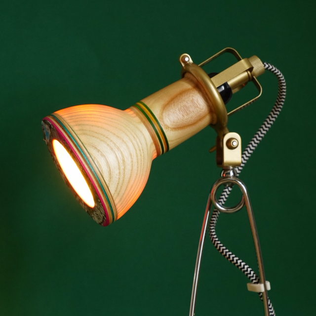 PRÅNAR Clip-on Spotlight with base