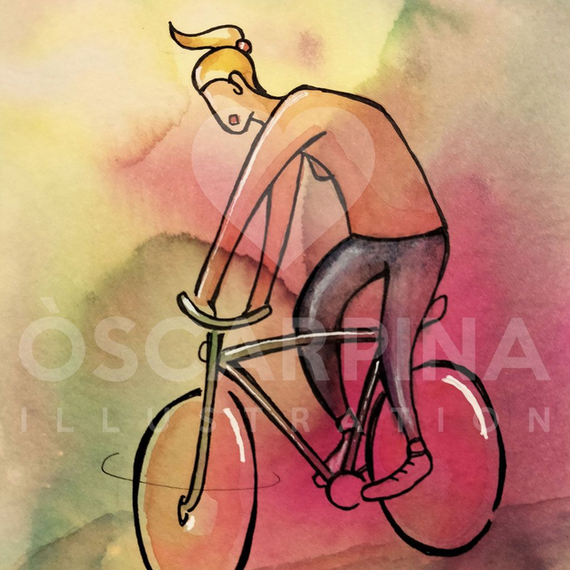 116 - Ciclistas - Rubia