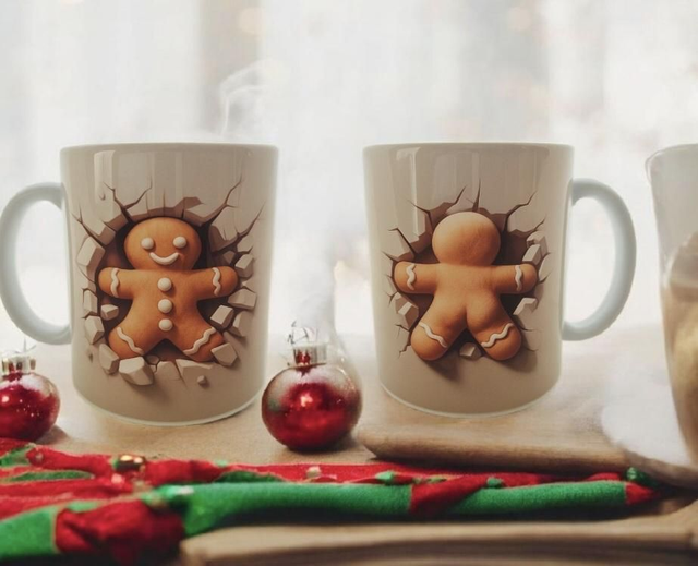 Gingerbread Man Christmas Mug