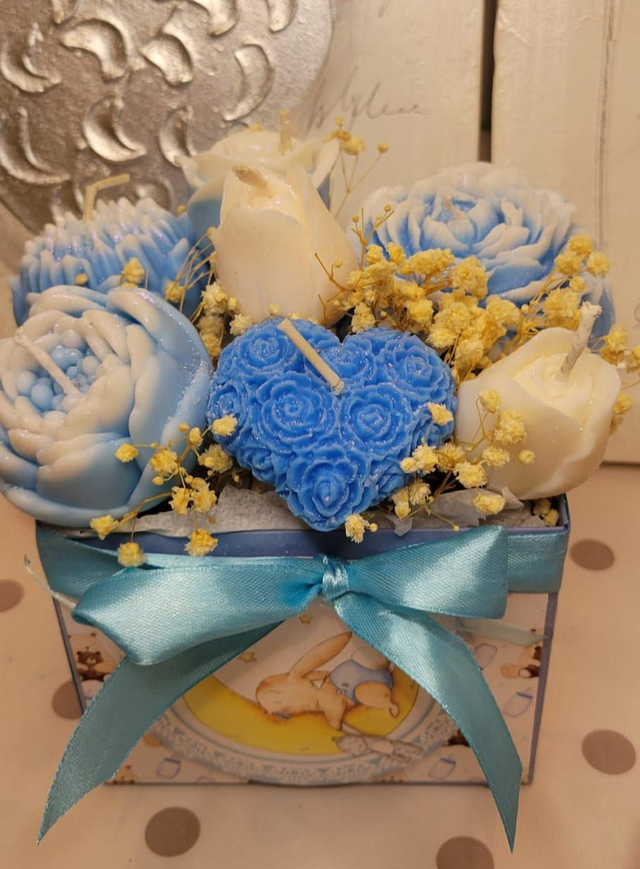 Bouquet de naissance "Petit rêve bleu" 