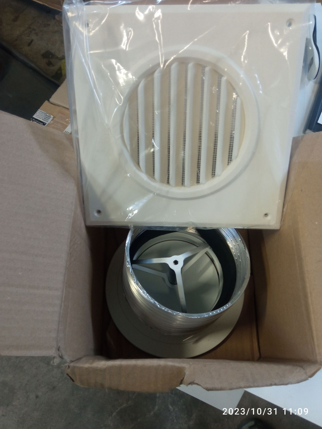 Kit entrée d'Air - pour poêles à Bois D125 BLANC - 2KITEAIR013 