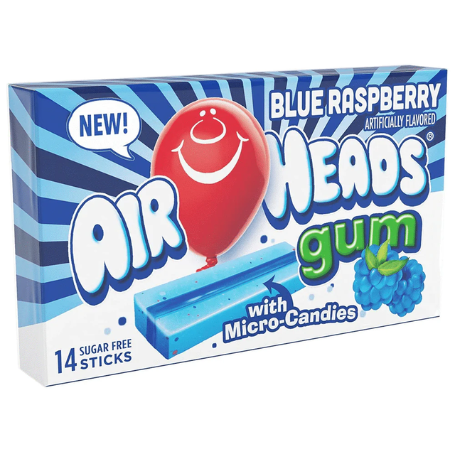 Airheads Gum Blue Raspberry (14pcs)