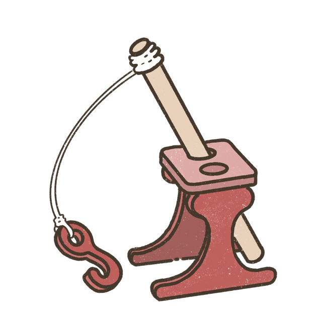 Canne à pêche et son support