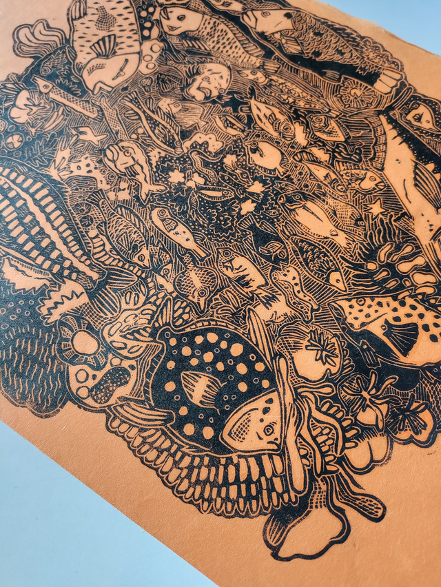 Impression Fishy fish orange A3