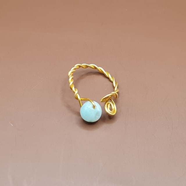 Bague ajustable Amazonite 58